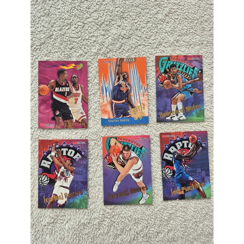 1990s NBA Hoops Basketball Card Lot – Strickland Oakley Moten Reeves + More